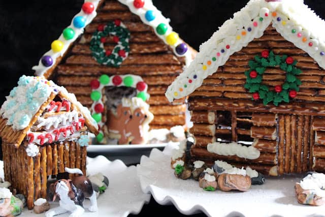 12 clever ways to make a gingerbread house christmas decorated pretzel rods